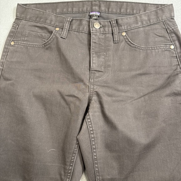 Patagonia Denim - JEANS STRAIGHT TAPPERED Patagonia WOMENS 8  Black Organic Cotton Outdoors